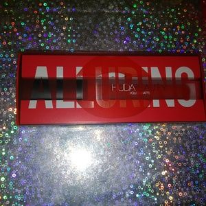 Huda Beauty matte lipstick in shade alluring